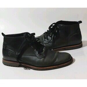 Timberland Men’s Leather Kendrick Chukka Waterproof Ankle Black Boots Size 9